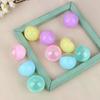 10pcs 45mm Plastic PP Toy Capsules Half Transparent Colorful Round Surprise Ball Easy Open Lock for Vending Machine Amusement