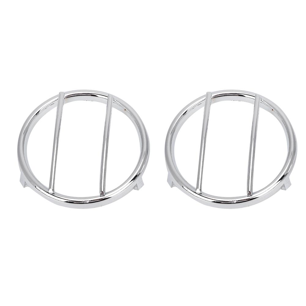 

2pcs Vehicle Turn Signal Light Guard Covers Fit for Jeep Wrangler 2007 2017Silver
