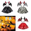 Five Dolls Halloween Bat Headband With Funny Animal Wings And Devil Skirt Costume
