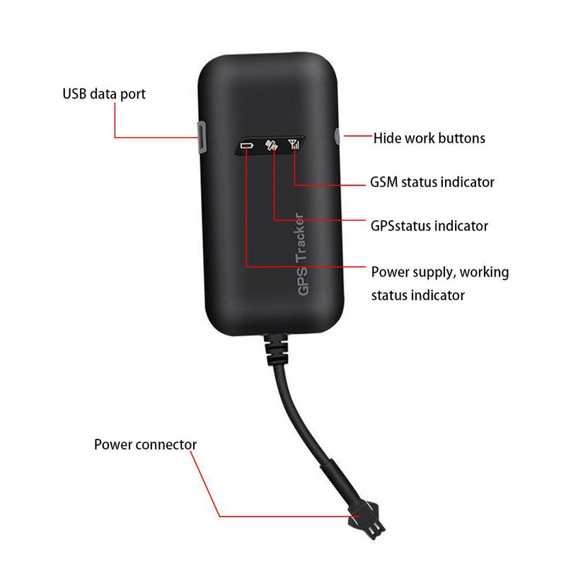 GT02A Electric Car Motorcycle Tracker Locator Positioner GPS/GSM Tracking System 9-36V DC