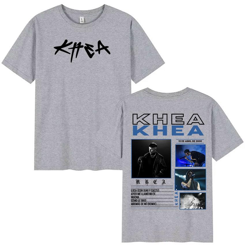 2025 Summer Rapper KHEA New Album Merch Men Hip Hop High Quality Oversized Cotton T-shirts Unisex Retro Gothic Clothing T-shirt