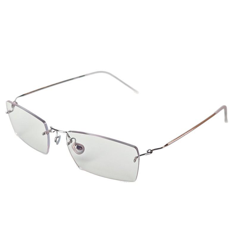 Rimless Titanium Alloy Luxury Glasses - Unisex Retro Light Frame