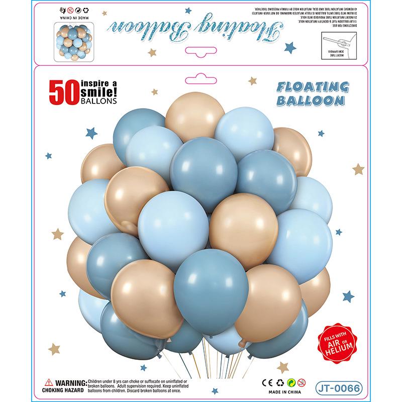 50-teiliges mattes Ballon-Set zur Geburtstagsfeier-Dekoration