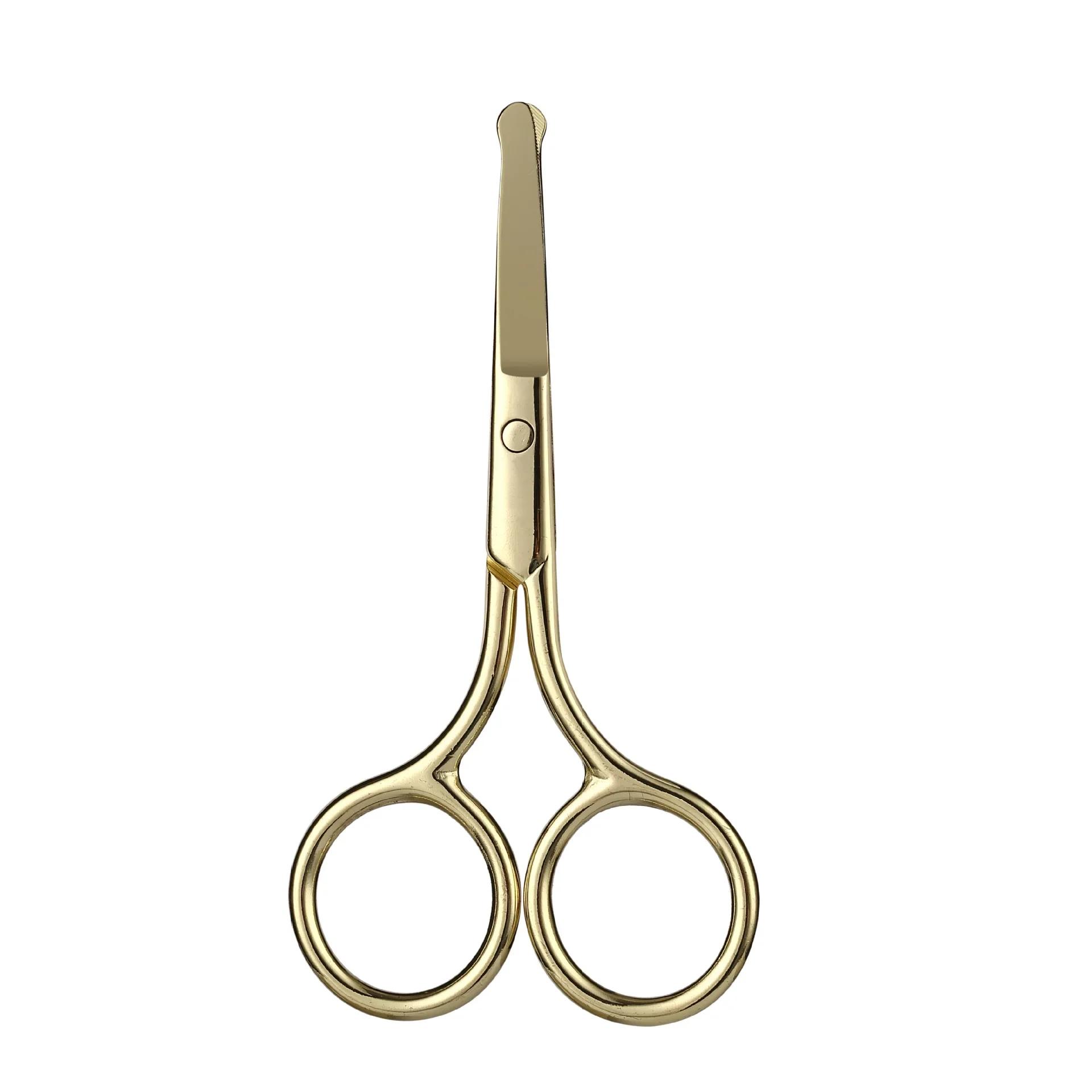 

1pc European-Style 9CM Stainless Steel Makeup Scissors | Multi-Functional Eyebrow Nose Hair Manicure Tool