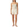 Skechers Elastic Waist Solid Color Casual Shorts Women bottoms P226W126-00V7
