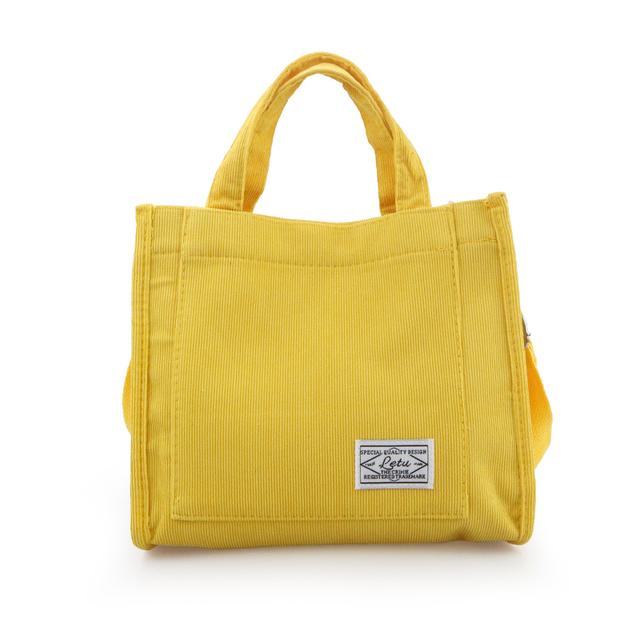 Corduroy Casual Women'S Tote Shoulder Bag Retro Art Canvas Crossbody Bags For Womencotton Zipper Handbags Luxury Designer