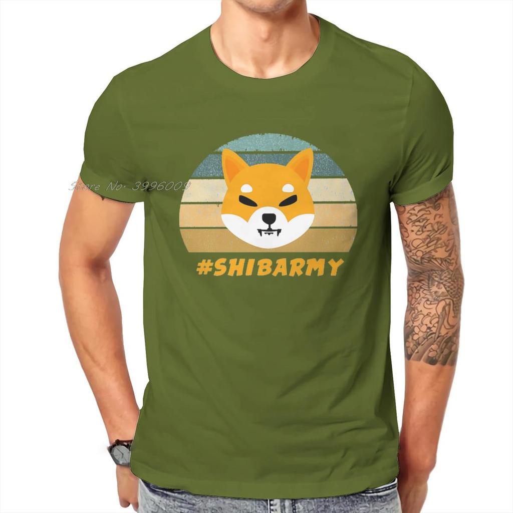 Cryptocurrency Crypto Miner Shiba Inu Shibarmy T Shirt Harajuku Graphic High Quality Tshirt Loose O-Neck Streetwear