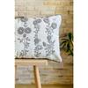 Punch Embroidered Single Decorative Daisy Design Throw Pillow Cover (punch)