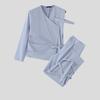 INCERUN Two Pieces Outfits Men One Shoulder Shirt Long Bandage Harem Pants Sets
