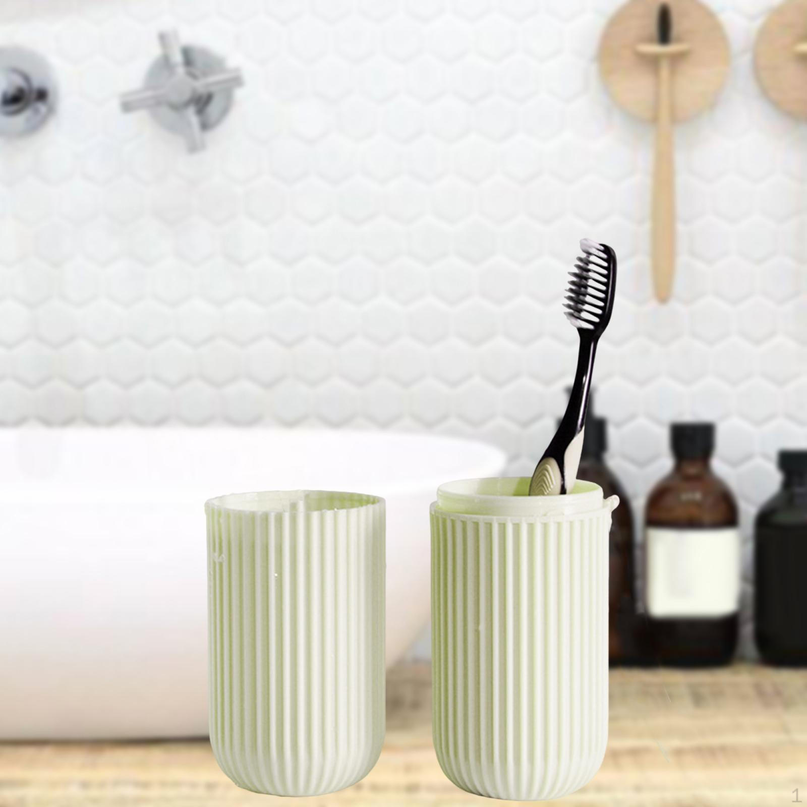 

Компактное решение для хранения зубных щеток для путешествий и домашнего использования белый