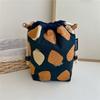 Lightweight Cotton and Linen Fabric Drawstring Bag Storage Pouch  Data Cable Storage