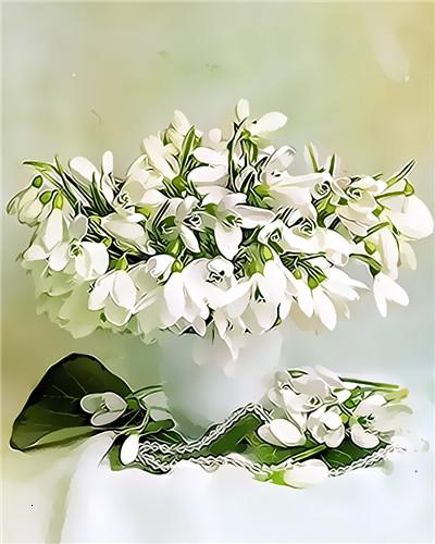 DIY Diamond Painting Flower Diamond Art Mosaic Diamond Embroidery Rhinestone Mosaic Gift Home Decor