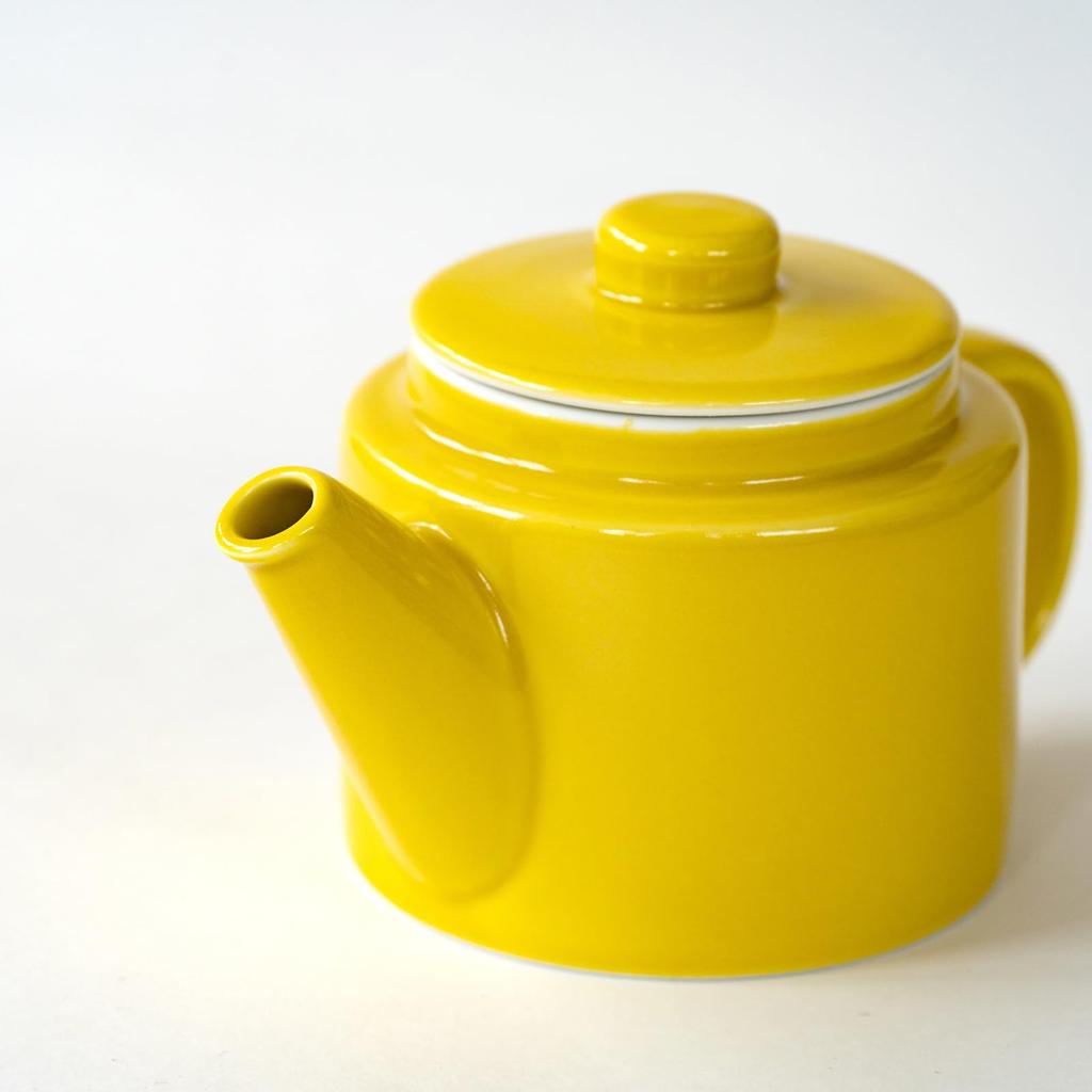 Hasami Ware [Common] Yellow Pot (Super Stainless Steel with Tea Strainer) 500ml 13872