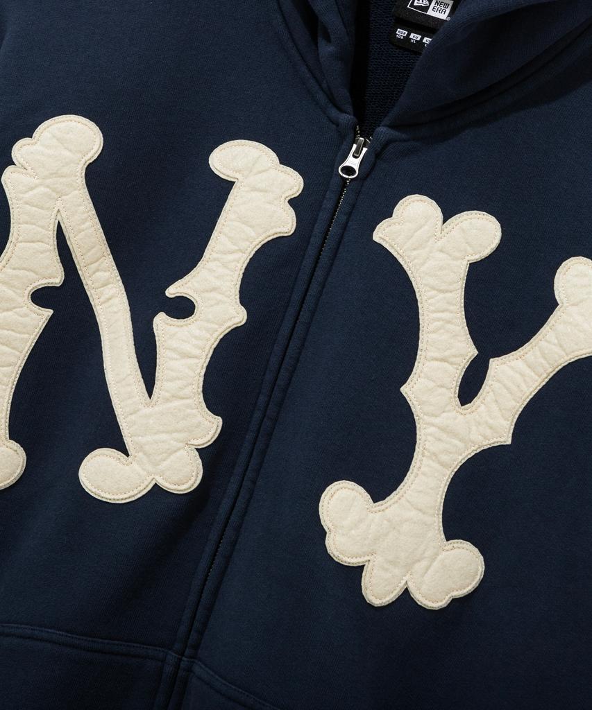 New Era Mlb Cooperstown New York Yankees Highlanders Zip-Up Hoodie Navy
