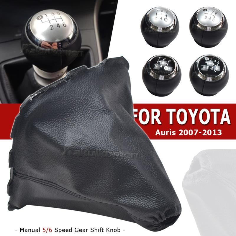 Manual 5/6 Speed Car Gear Shift Knob Lever Shifter Stick Handball For Toyota For Auris 2007 2008 2009 2010 2011 2012 2013