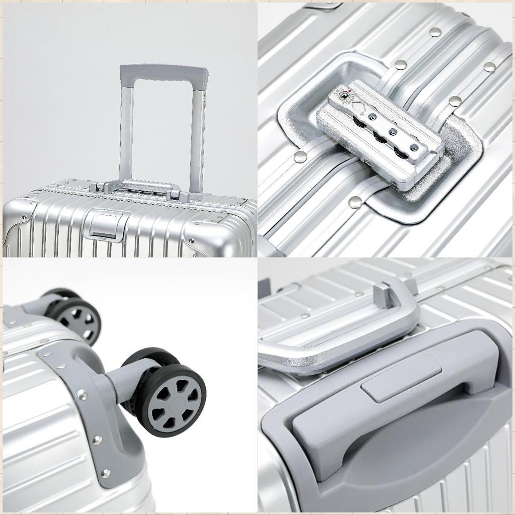 Aluminum-Magnesium Alloy Carry-on Luggage with Universal Wheels for Men, Women, and Students