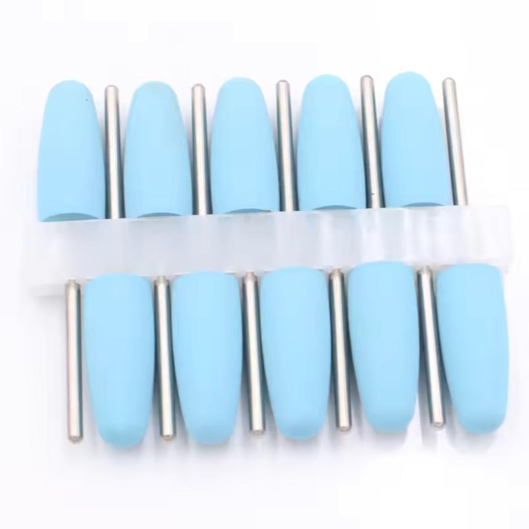 

10Pcs Silicone Dental Polishing Heads Tooth Drill Bits Ideal For Dental Grinders Smoothing Tooth Surfaces Dentist Tools Nail Polishing