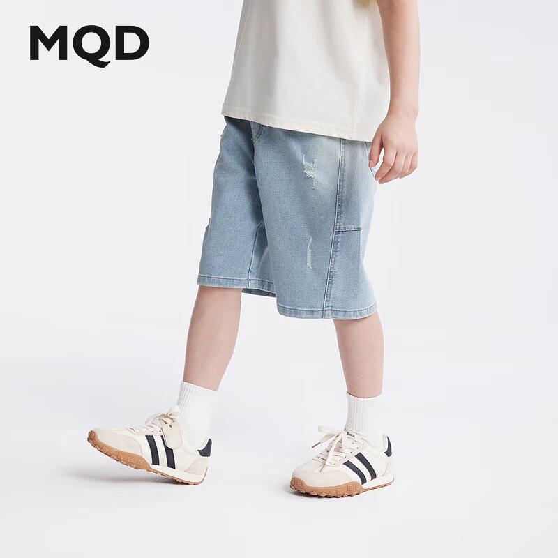 MQD Boys  2024 Summer Trendy Loose Fit Denim Shorts 110