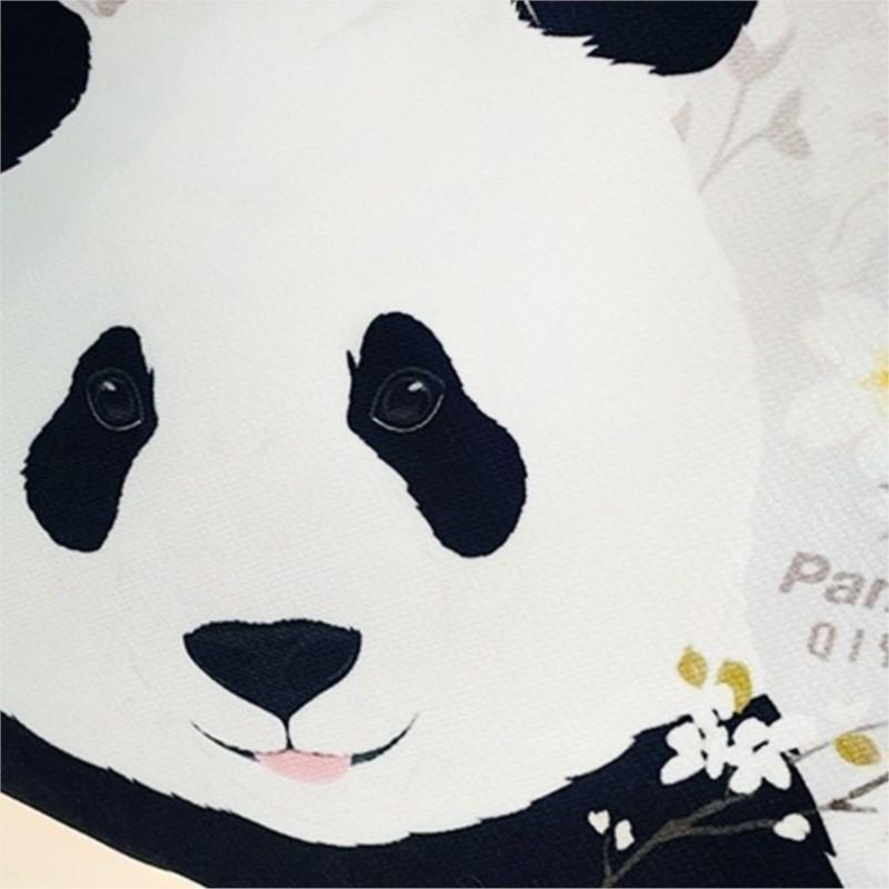 JIAERDI Sweet Cute Cartoon Panda Tote Bag Women Floral Print Large Capacity Shoulder Bags Ladies Casual Versatile Handbag 2025