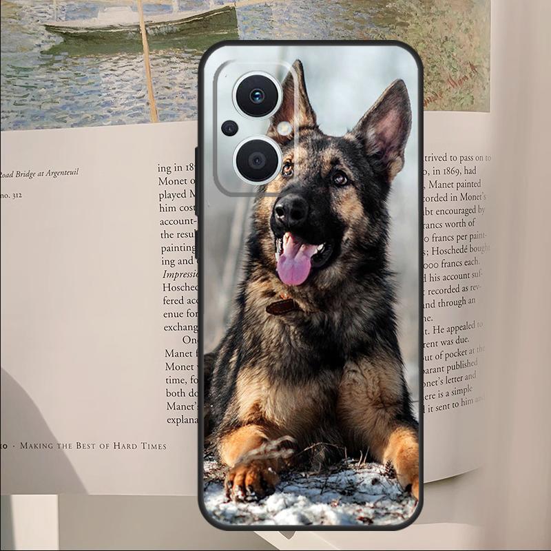German Shepherd Dog Cover For OPPO Reno 11F 12F 13F 14F 14 10 11 13 Pro 7 8 Lite OPPO Find X8 X6 X5 X9 Pro Case