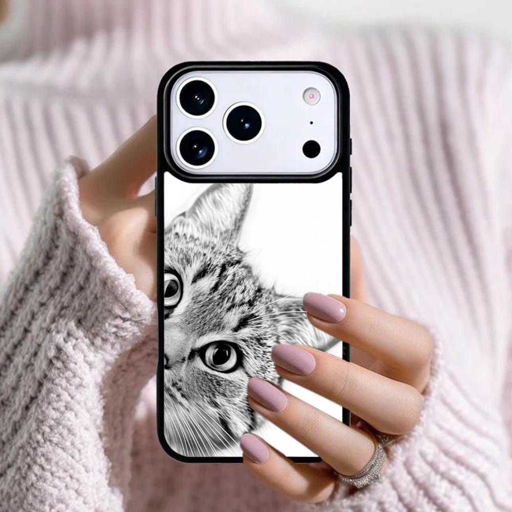 Lustige schleichende Katze Handyhülle Für Apple iPhone 17 Air 16E 15 14 Plus 13 12 11 Pro Max Mini Funda Abdeckung