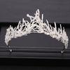 Baroque Crystal Pearl Tiaras and Crowns Rhinestone Prom Diadem Headband Party Wedding Bridal Hair Accessories Jewelry Crown Gift