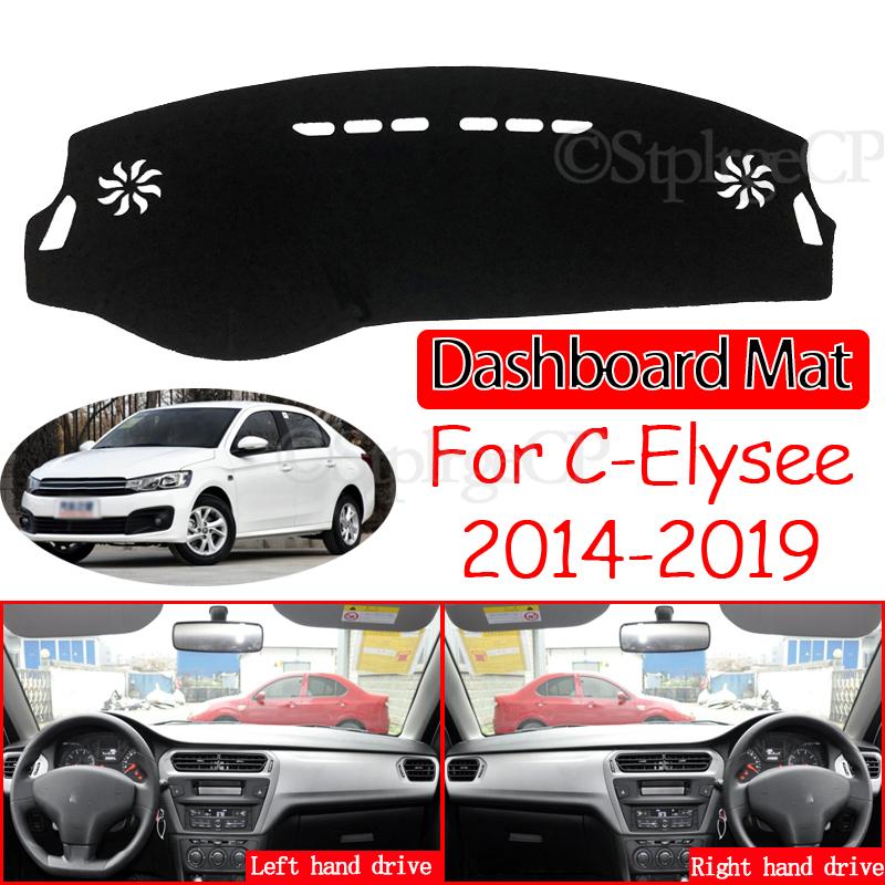 Anti-Slip Mat Dashboard Cover Pad Sunshade Dashmat Car Accessories C Elysee for Citroen C-Elysee 2014 2015 2016 2017 2018 2019