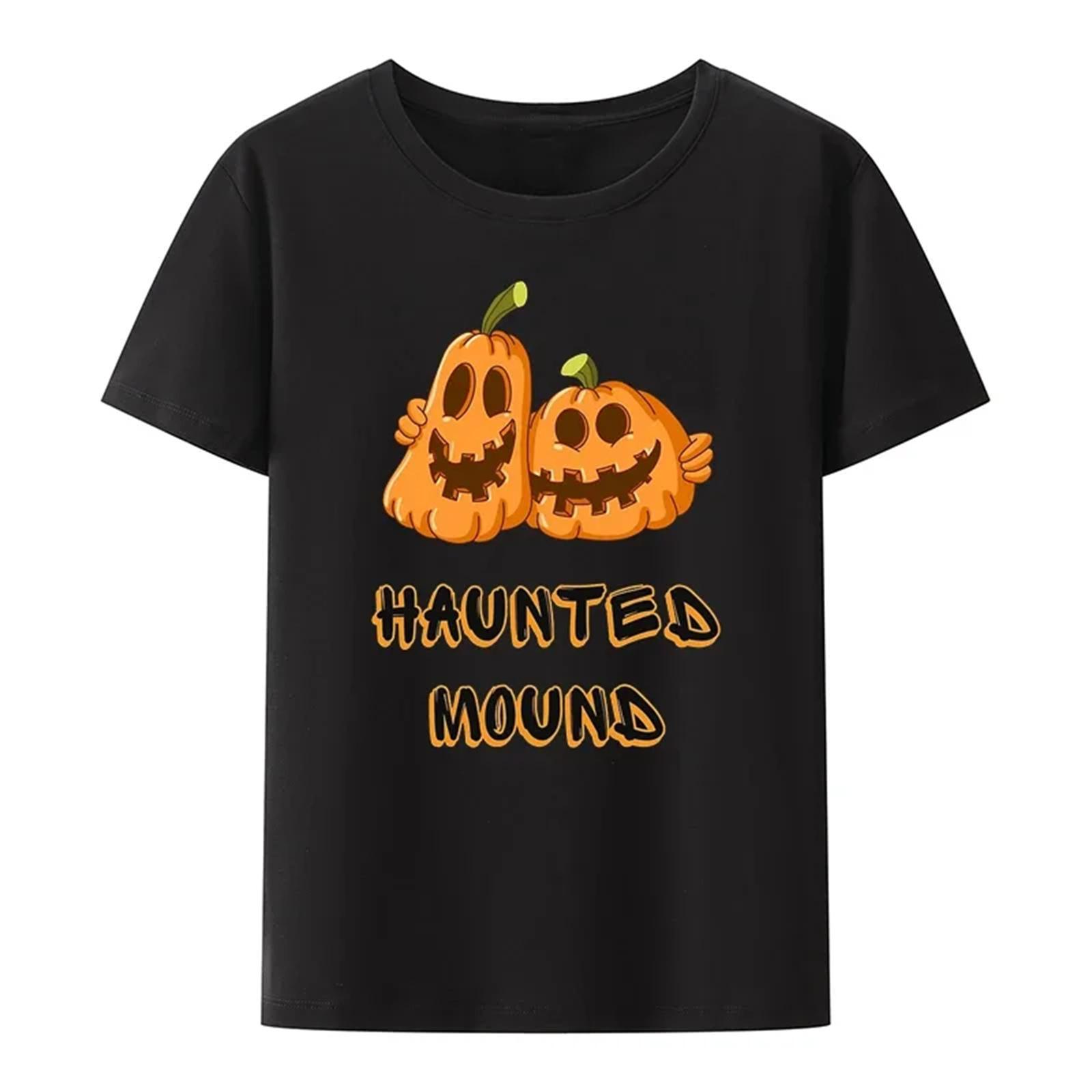 

Horror Halloween Pumpkin Shirt Sematary I Love Haunted Mound Vintage T Shirt Men Women Short Sleeve Casual Streetwear XXXXXL різнокольоровий