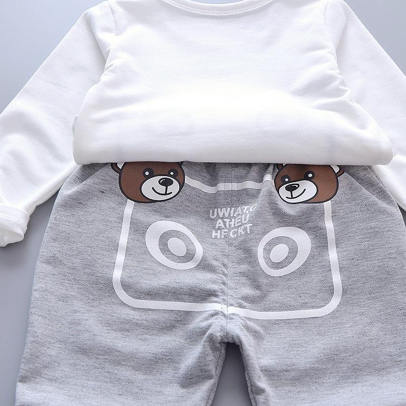 Kids Clothes 3Pcs Baby Boy Suit Autumn Cardigan + Long Sleeved T-shirt +pant Outfits Outerwear