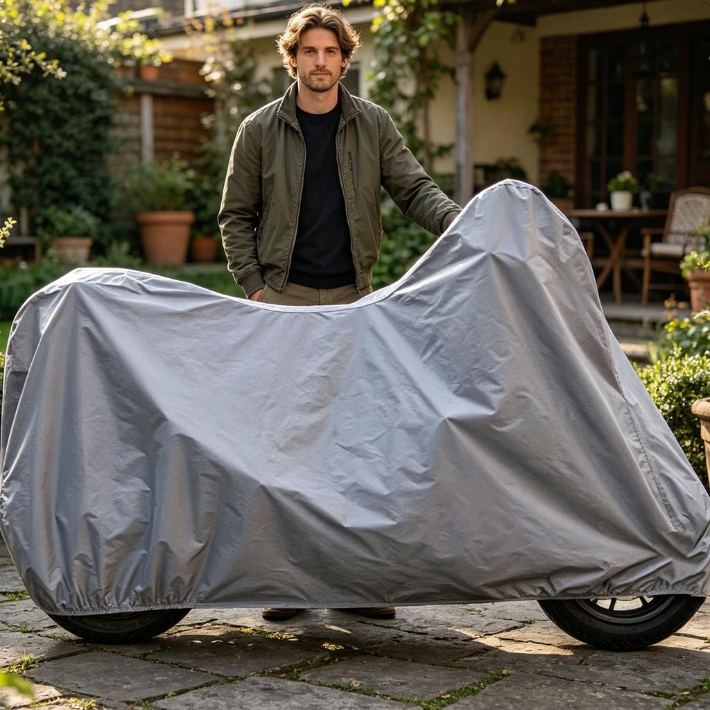 Waterproof Motorcycle Cover Universal Thickened Protective Electric Bike Scooter Rainproof Sunproof Dustproof Outdoor Storage Cover