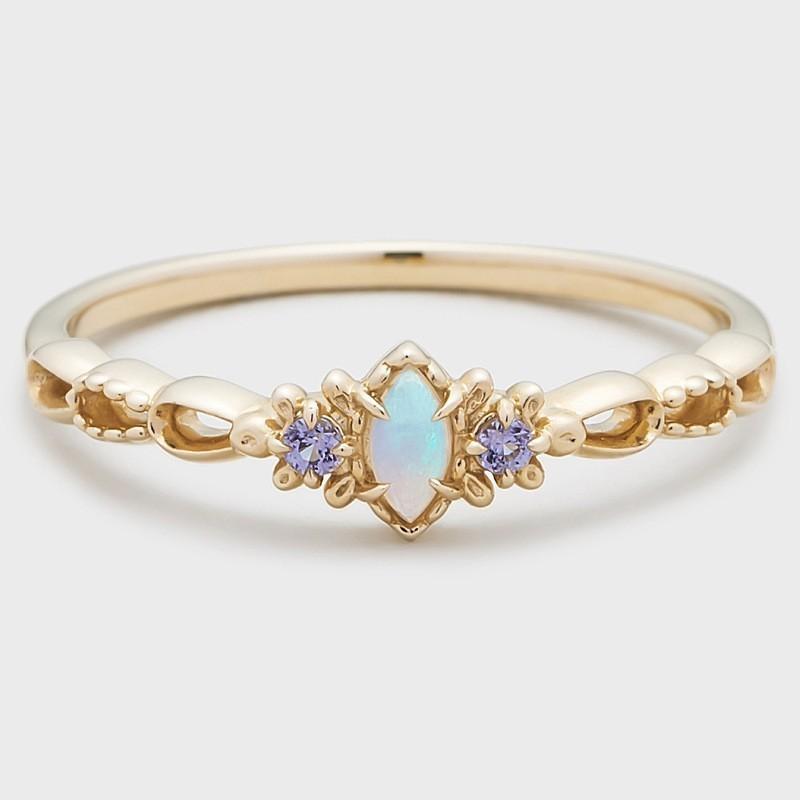 Stunning Heart Shaped Zirconia Stackable Pearl Ring For Women In Chic Copper Design