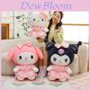 Plush Toy Romantic Flower Sea Kuromi And Melody Cartoon Animal Figures For Kids Gift