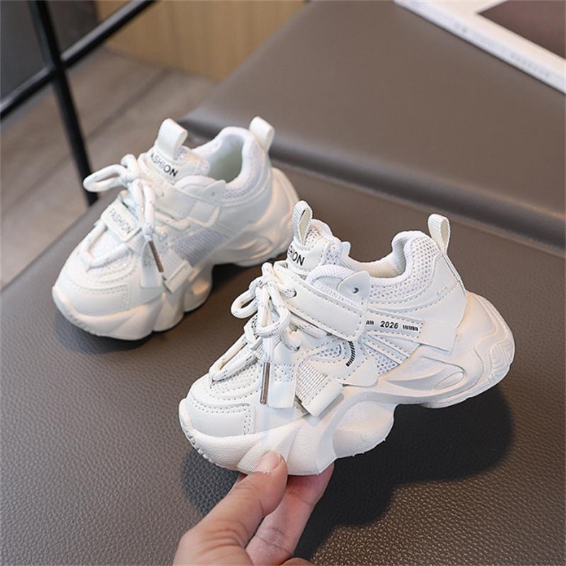 New Spring Children Shoes Mesh Breathable Kids Sport Shoes Soft Sole Non-slip Fashion Toddler Boys Girls Sneakers EU 21-30