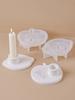 DIY Lemon Apple Candle Holder Silicone Mold Fruit Candlestick Concrete Plaster Molds Jewelry Display Tray Resin Mold Home Decor