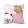 Cute Bubu & Dudu Pillow Case Kawaii Pillow Cover Square Pattern Cushion Cover Pillowcases For Chair Sofa Home Decoration