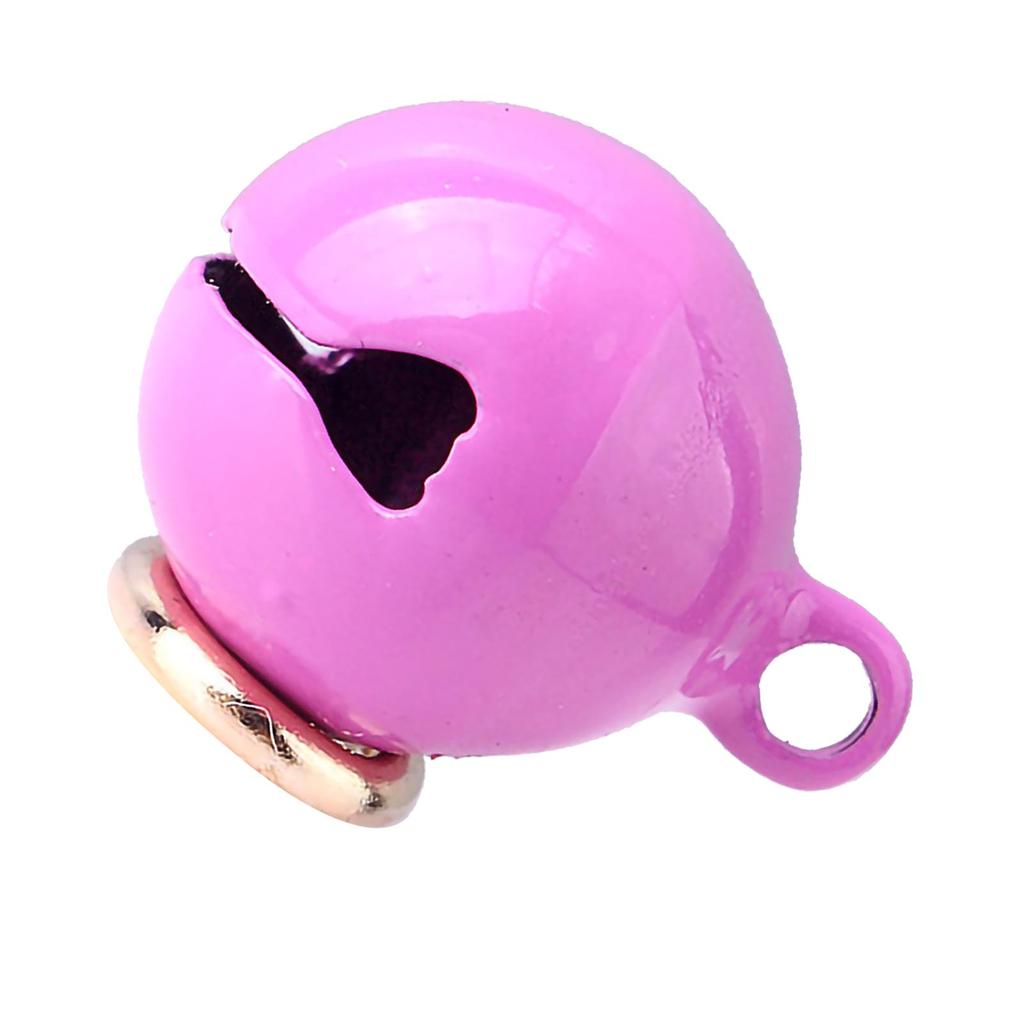 Haustierhalsband Glocke Eisen Haustier Runde Einteilige Glocke Halsband Anhänger Zubehör mit Schlüsselanhänger für Katzen und Hunde