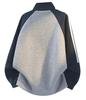 Men's Retro Three-Stripes Color Block Stand Collar Hoodie - Spring/Autumn Loose Fit Zipper Cardigan.