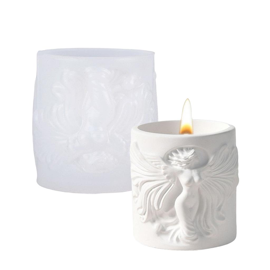 Silicone Mould for Candle Making and Resin Art Statue of Liberty Storage Cup Crafting Nordic Designs Home Decoration