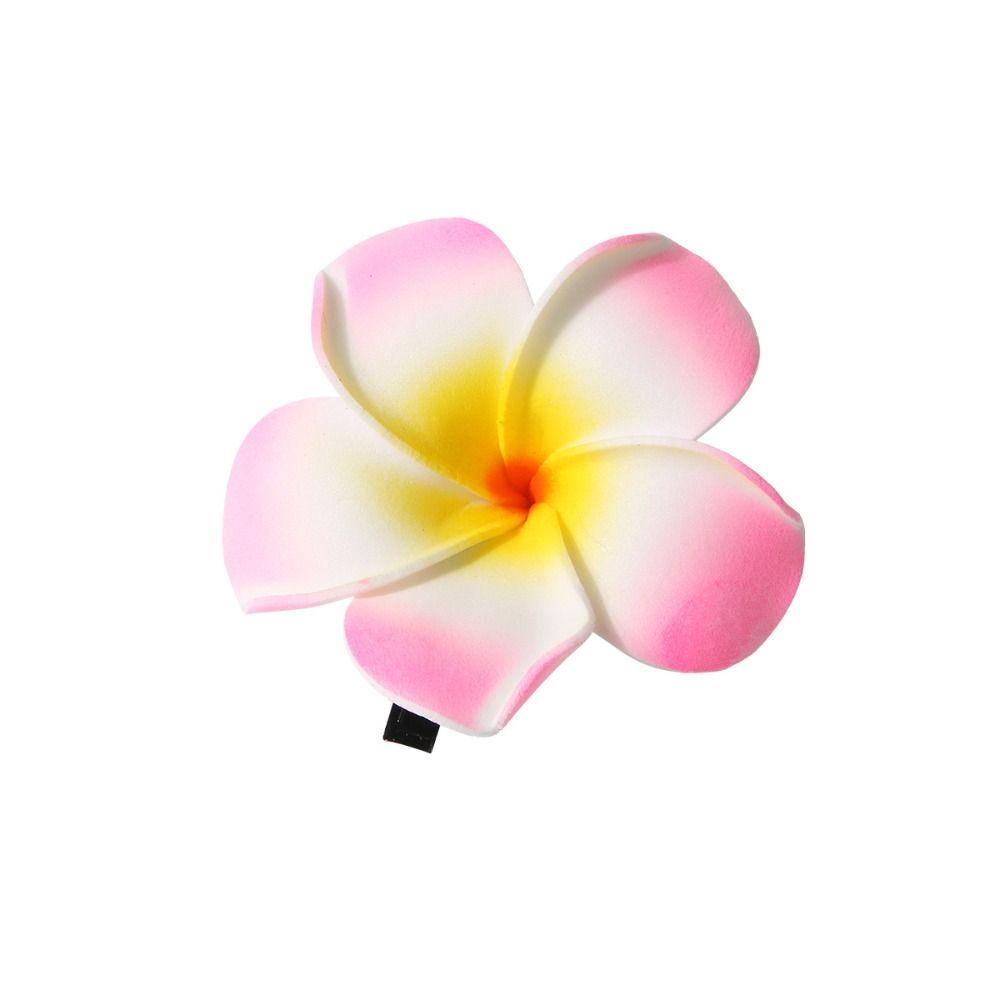 Plastic Gradient Flower Hairpins Mid Size Girls Duckbill Clip Cute Flower Hair Clip  Streetwear