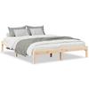 VidaXL Extra Long Bed Frames Without Mattress 160x220 Cm Solid Pine Wood, Bed, Bedroom Furniture, Wooden Bed, Double Bed, 852422