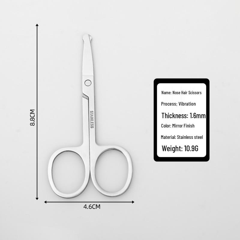 

Stainless Steel Beauty Scissors - Eyebrow, Beard, and Nose Hair Trimming Bulk
