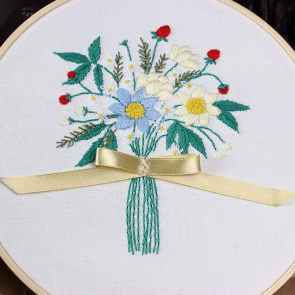 Stick-Starter-Set für Anfänger mit Blumenmuster, hochwertige Materialien