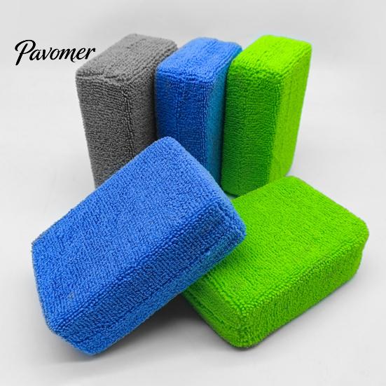 Multi Purpose Household Duster Microfiber Car Wash Sponge, High Density Soft Cleaning Pad, Mitt Washable Reusable Scrubber for Automotive Detailing