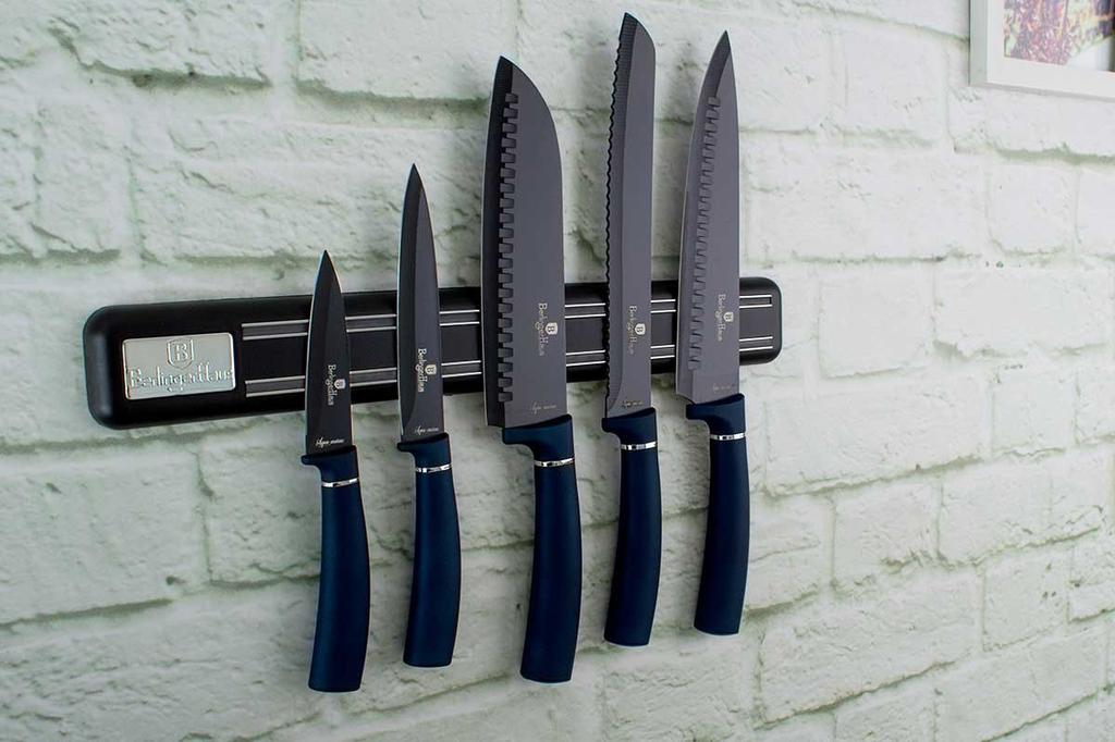 Set Of 5 Kitchen Knives With Blade Berlinger Haus Bh-2537 Aquamarine