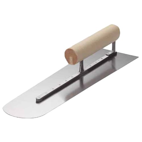 Naruse Chamber of Commerce Honyaki Earthenware Trowel with Long Handle, Base Width 115mm x Tip Width 95mm, Trowel Length 390mm, HDK-390