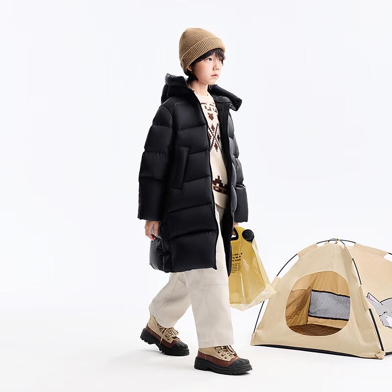 Anner Kids' 2025 Winter Long Hooded Down Jacket