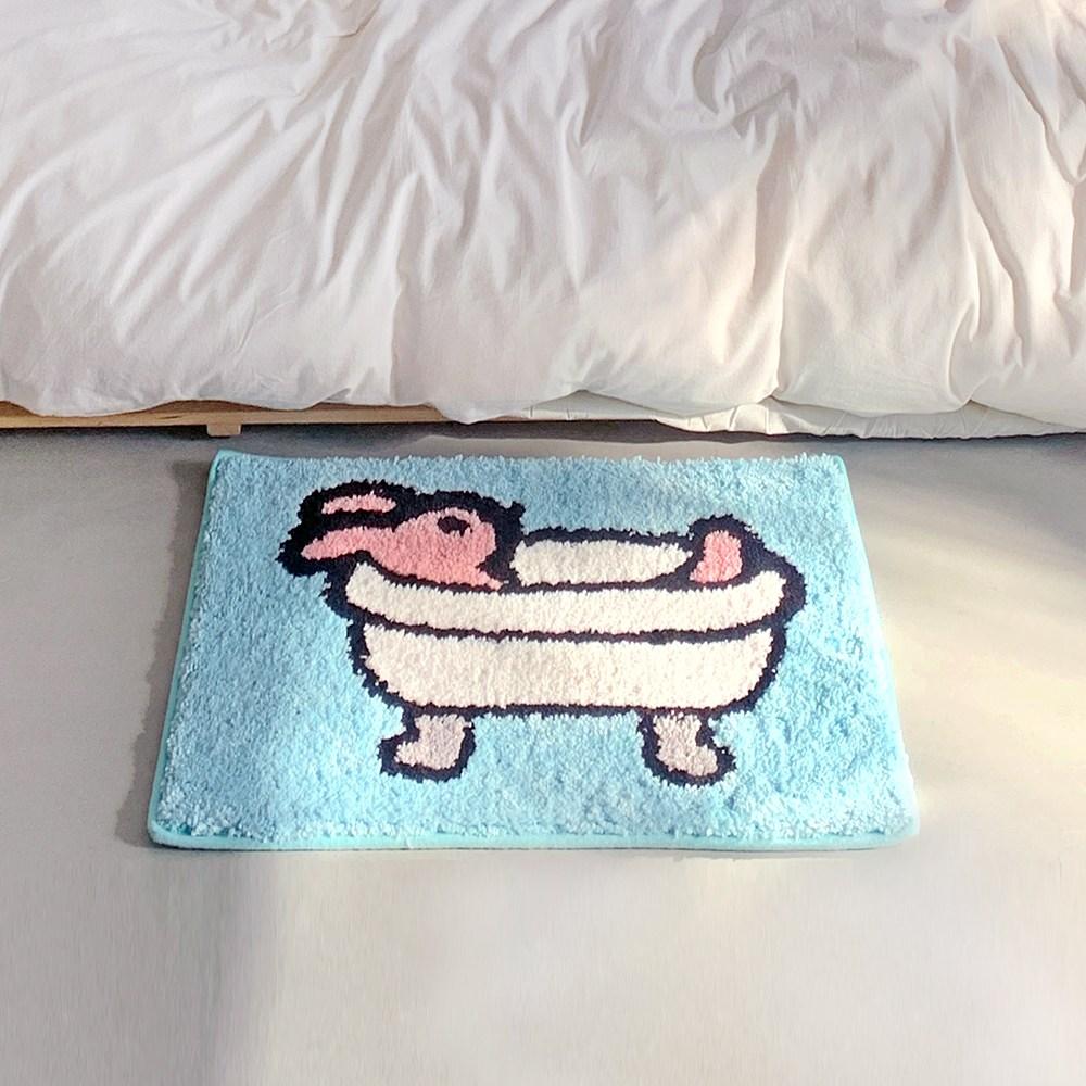 Schachbrettmuster Lächeln Gesicht Plüschteppich Einfach Rutschfest Wasserabsorbierend Badezimmerteppich Wohnzimmer Schlafzimmerteppich Heimdekoration