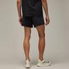 Adidas Running Shorts Y-3 Logo Comfortable Side Overlapping Design Men Shorts Black IN8747