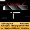 For CHANGAN CS35 Plus  2024 Panel Dashboard Navigation Automotive Interior Protective Film Transparent Anti-Scratch