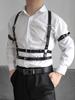 Tactical Techwear Hip Hop Punk Leather Body Harness Chest Shoulder Strap Men Multi Function Adjustable Gothic Waist Belt